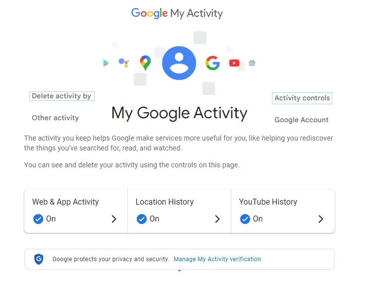 What is Google My Activity?